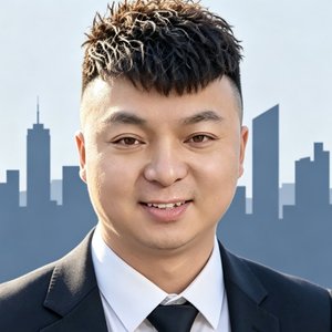 霓虹断尾的街