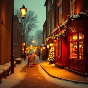 Peaceful christmas glow