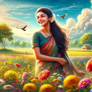 Admist the Flowers (மலர்களின் நடுவே)