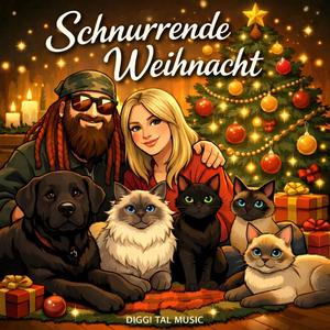 Meine Katze fährt Schlittschuh