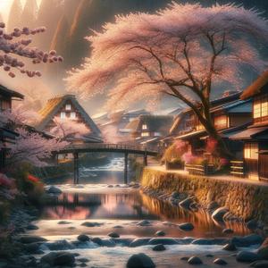 桜舞い散る春の日