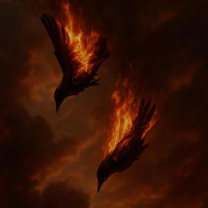 Fåglar doppade i tjära