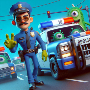 Monster Police Car Song