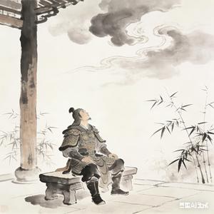将军的剑挂在墙上