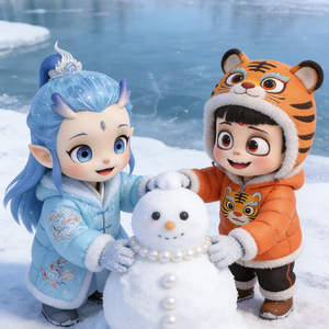 哪吒敖丙冬日堆雪人-第6集