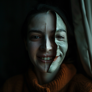 一半黑暗，一半光芒