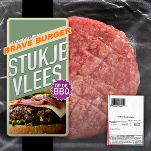 Stukje Vlees Op De BBQ