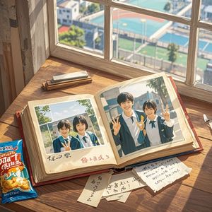 老照片里的我们-小恐龙