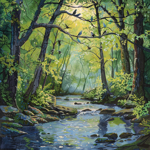 Rhythmic Birdsong Echo