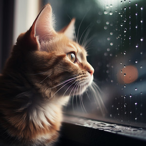 Reflexión Etérea Del Gato