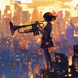 ラッパ吹きの少女