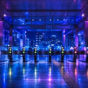 夜の改札