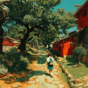 조용한 산마을 어느 길목