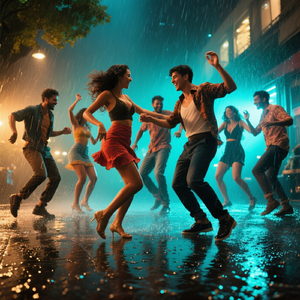 Bajo la lluvia