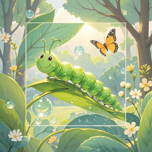 我是一只小毛毛虫