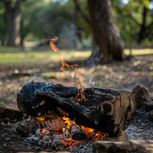 Tranquila Melodía De La Chimenea En Silencio