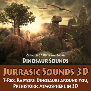 Three Raptors Stand in Front of You and Scream, Grumble, Exchange Sounds, Veloceraptor Sound