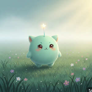 霧の向こうの草原