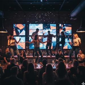 UNA NOCHE DE REVENTON. (BIG NIGHT OUT). REGUETON-FLOW. LOS PATRONES DEL FLOW.