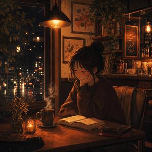 深夜カフェの一コマ