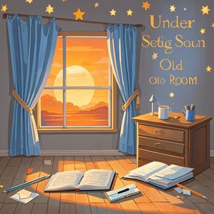 夕阳下的旧房间