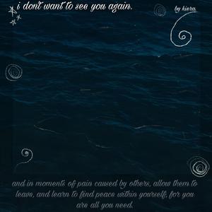 i don't want to see you again.