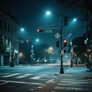 十字路口的晚风