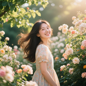 おはよう、今日も笑って 少女