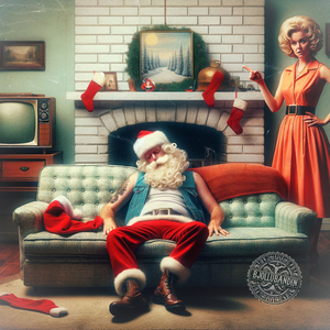 Jólamaðurin á sofuni