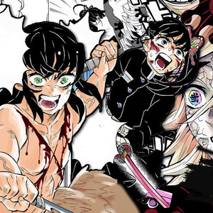 Kanao y Inosuke Vs Douma