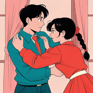 Entre beijos e abraços