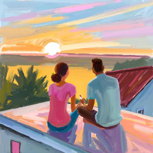 kau,aku dan mentari di sore itu