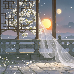 黄昏梨花