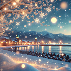 小樽海边灯塔的指引