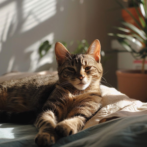 Gato Relajado En Armonía