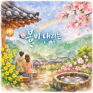 봄비 내리는 처마 끝에서
