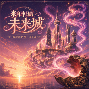 未来都市，冲散迷雾的滑翔机