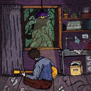 举着小花看着云朵长大