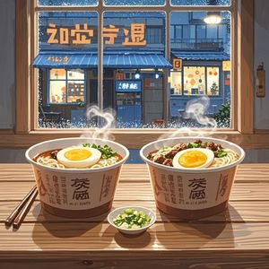 一颗蛋与两碗面的热恋