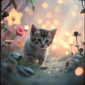 いたずら好きな子猫