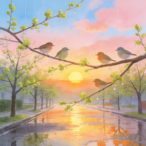 春雨里洗过的太阳