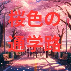 桜色の通学路