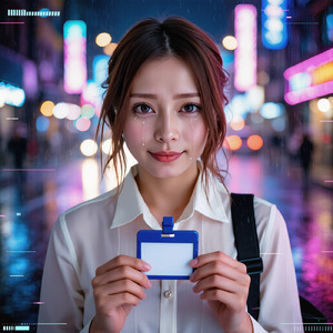 名札の裏に泣き跡