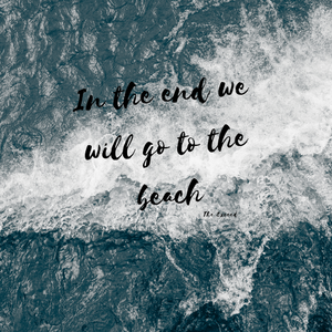 最后，我们会一起去海边