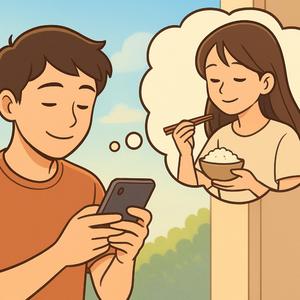 ทานข้าวยัง = เป็นห่วง