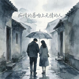 痴情的唇吻上无情的人