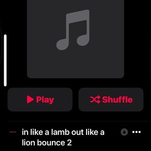 In Like a Lamb Out Like a Lion