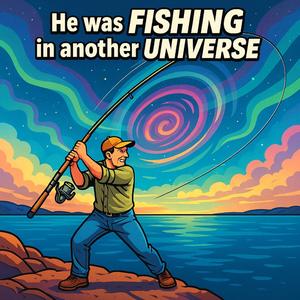 He was FISHING in another UNIVERSE