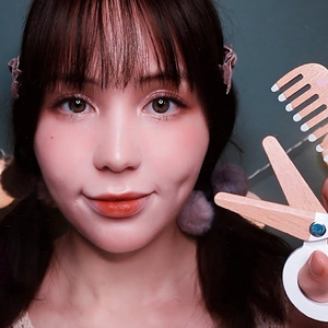 Apply lipstick & talking