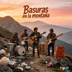 Basuras en la montaña